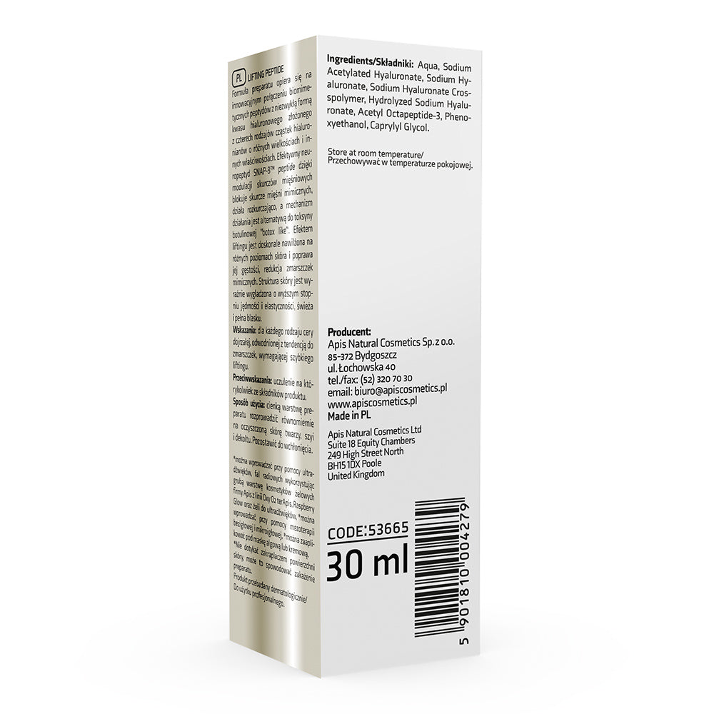Apis Hyaluron 4D with SNAP-8™ Peptide – Intensive Hydration Serum | 30ml