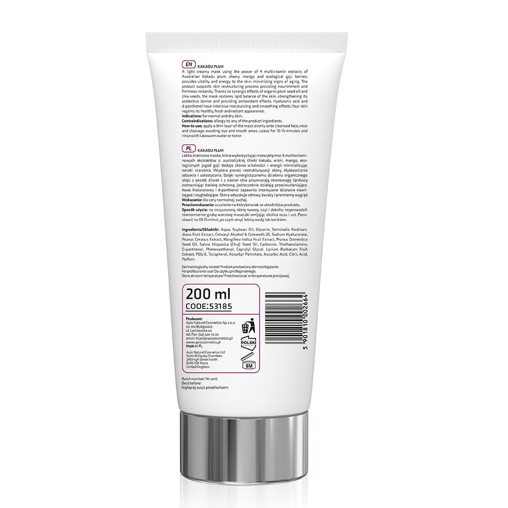 Apis Kakadu Plum Brightening Mask with Vitamin C | 200ml